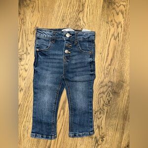 Zara jeans 18-24 months button closure
